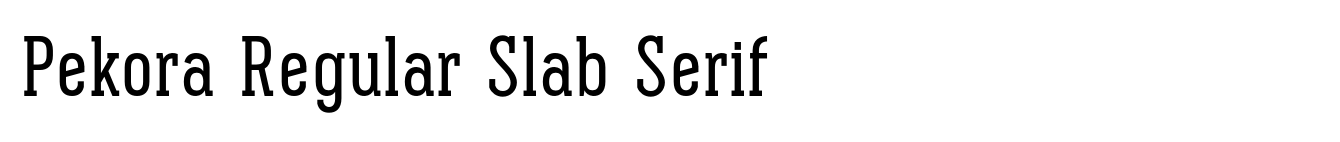 Pekora Regular Slab Serif image